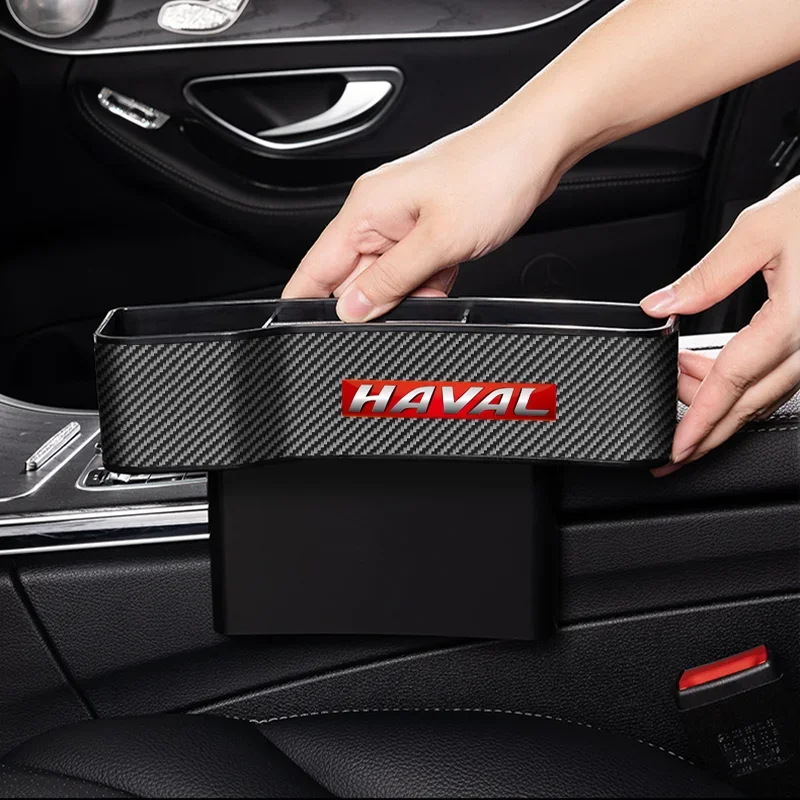 

Car bon Fiber Leather Organizer Car Front Seat Gap Storage Box For Haval Cuv H1 H2 H3 H5 H6 H8 H9 Wingle Jolion Auto Accessories