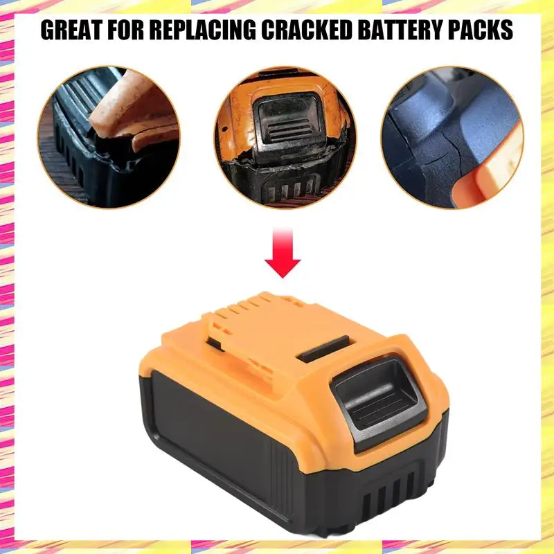 

ABJJ Li- Battery Plastic Case PCB Charging Protection Circuit Board Shell For 18V 20V Li- Battery