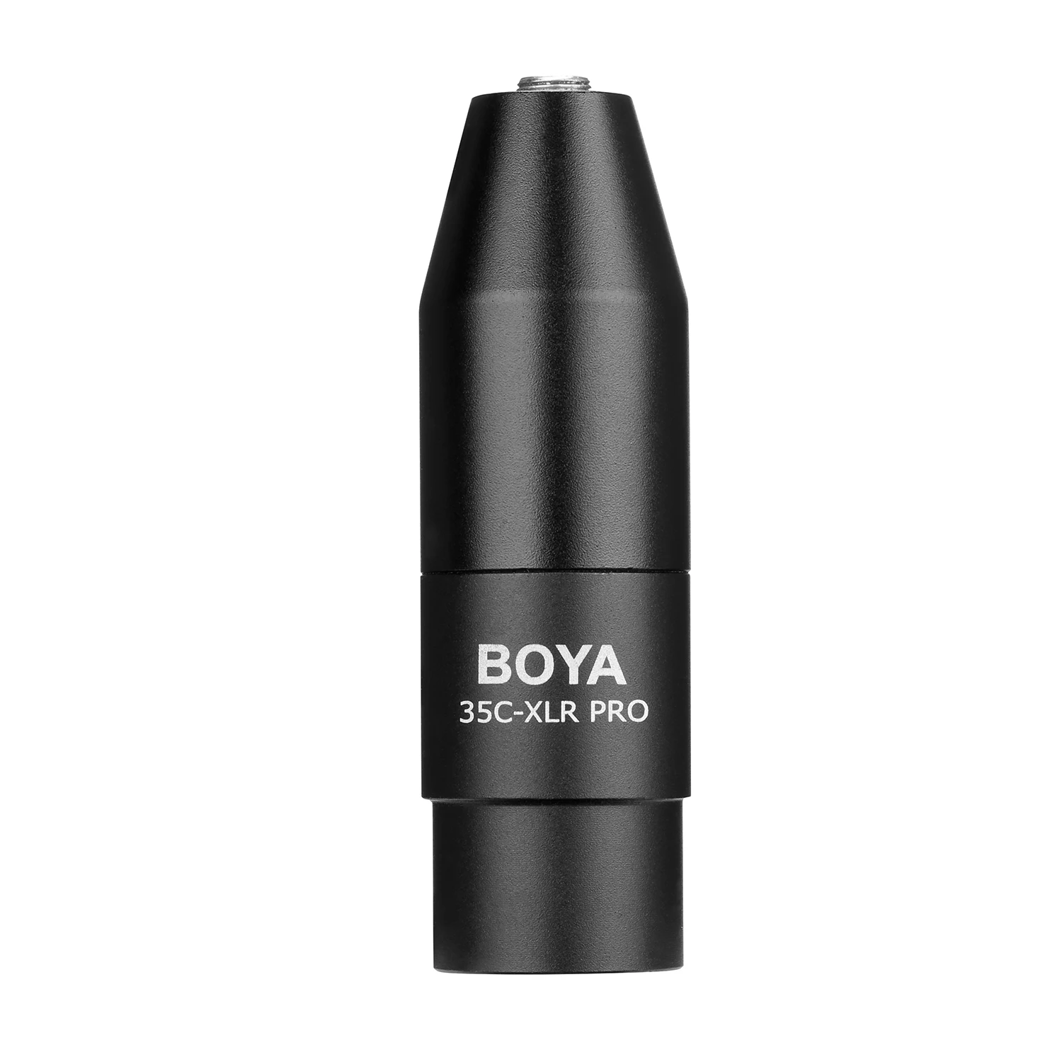 BOYA 35C-XLR Pro 3.5mm TRS(Female) to XLR(Male) Adapter with Power Converts Fuction Microphone Adapter Mini-Jack to XLR Adapter