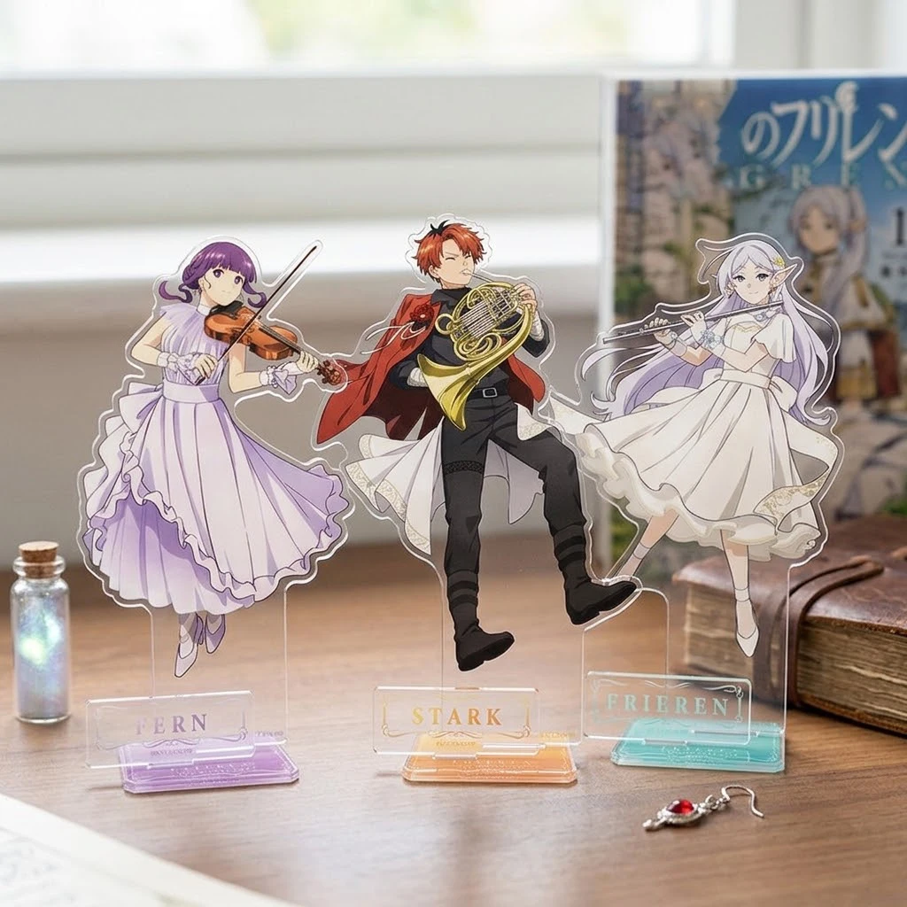 New Anime Frieren: Beyond Journey's End Acrylic Stand Figure Desktop Decoration Collectible Character Model Gift Keychain