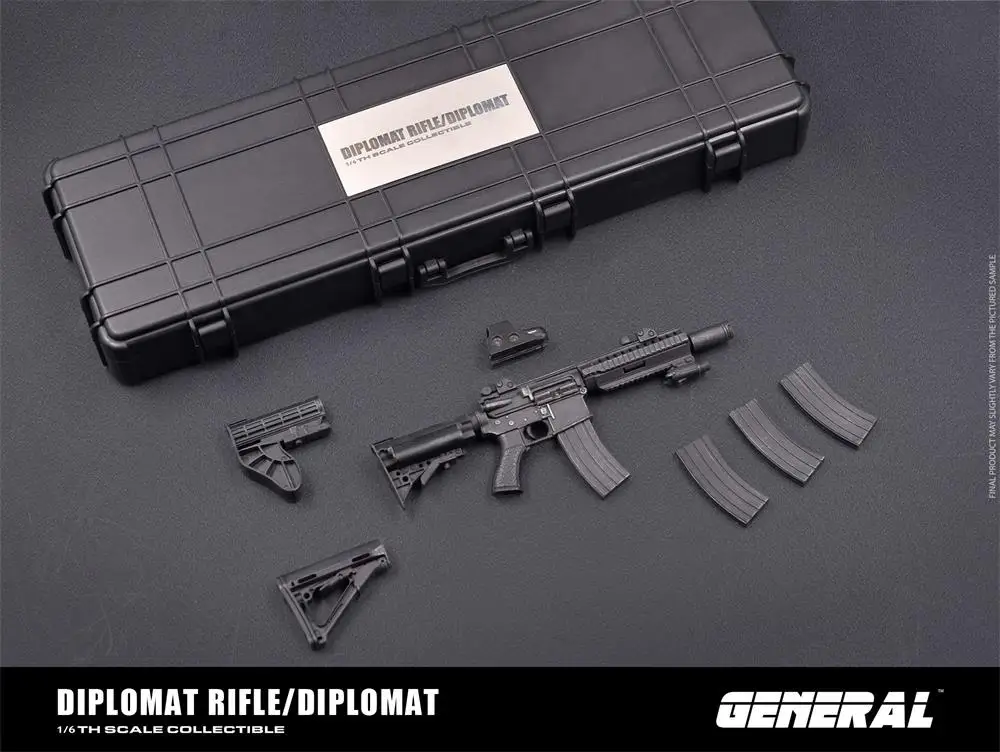 

1/6 GENERAL GA-005 Mini Toys Model DIPLOMAT Weapon Clips With Box PVC Material Can't Be Fired For Figures Scene Component