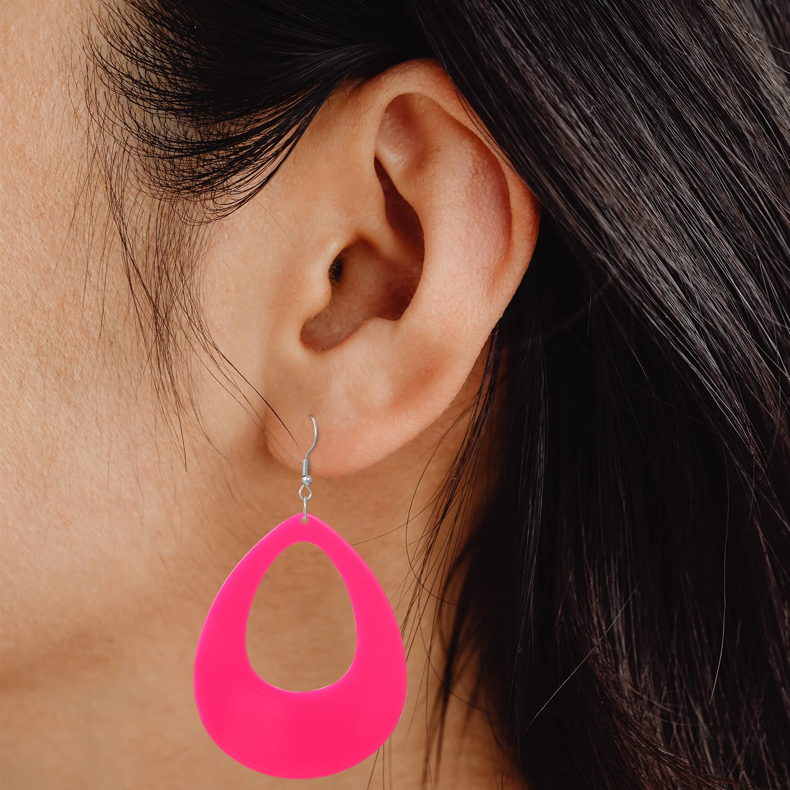 

12Pairs Retro Neon Earrings Assorted Color Acrylic Drop Dangle Geometric Studs Bright Party Jewelry Neon Earrings