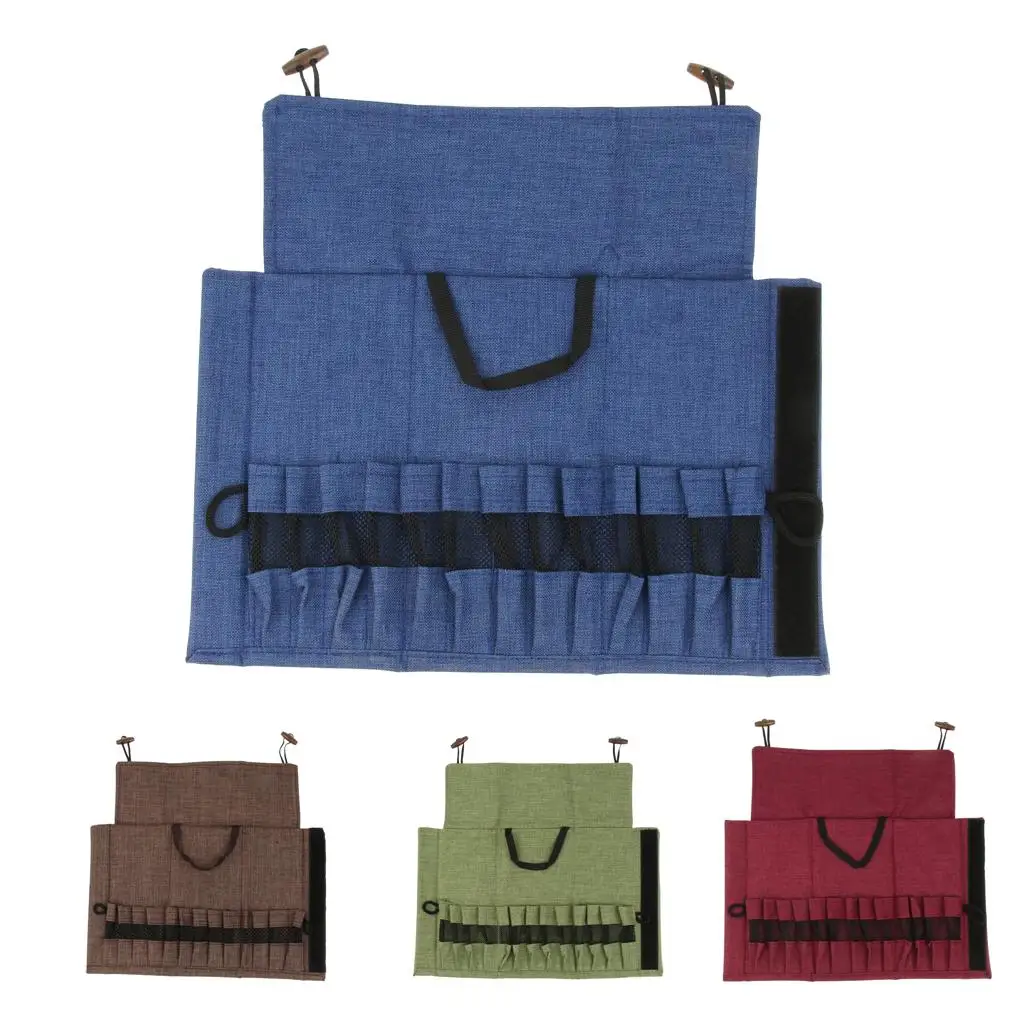 Foldable Flatware Chopsticks Fork Spoon Organizer Tote Box Case for Camping Plastic Picnic Tableware Set view 5