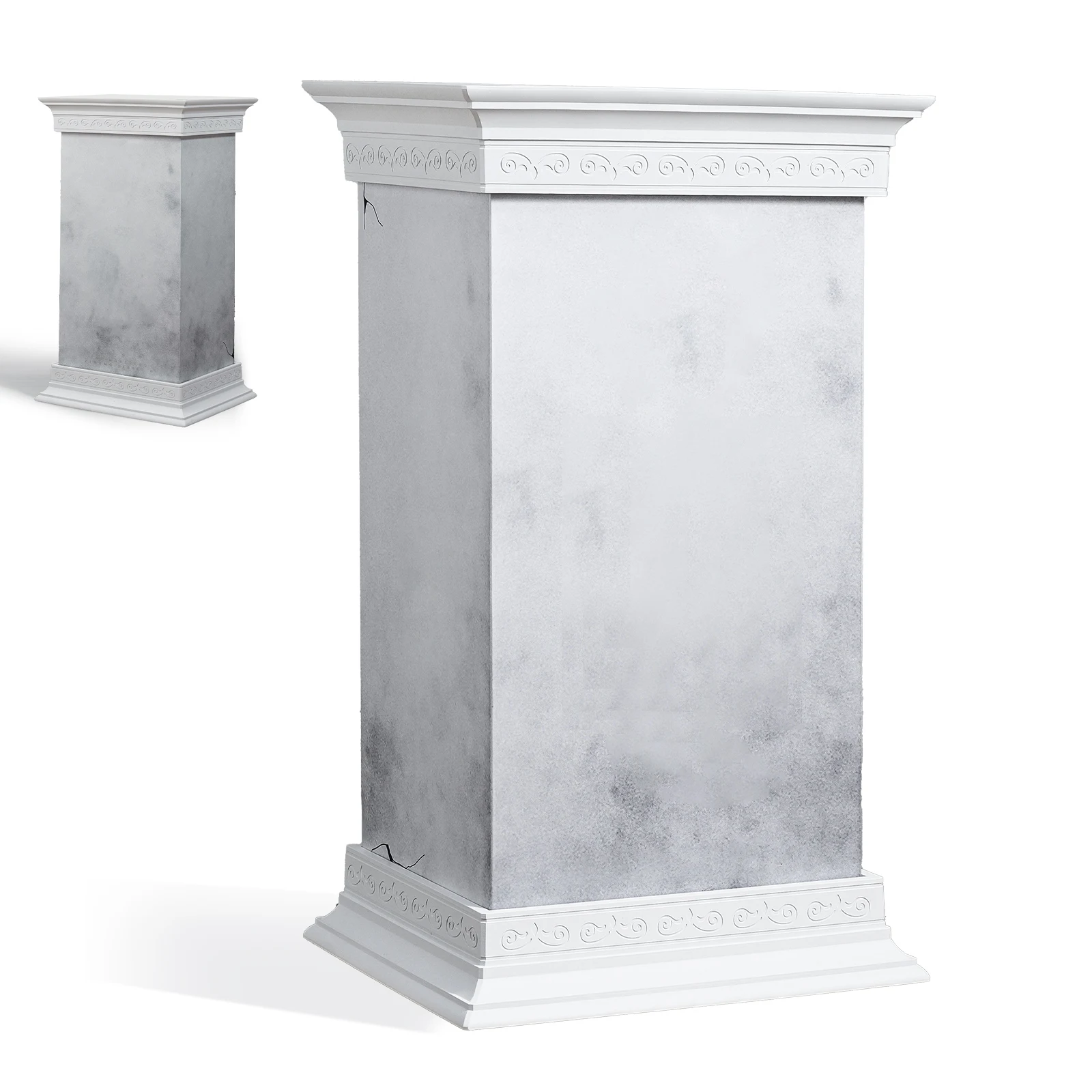 Eary Only Roman Column Base for Zimomo no Display Acrylic Box For Pop Mart Labubu Dolls Transparent Dustproof Storage Rack