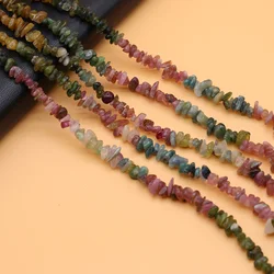 Irregular Freeform Chip Gravel Beads Natural Stone Tourmaline For Charm Jewelry Making DIY Necklace Bracelet 4×6mm