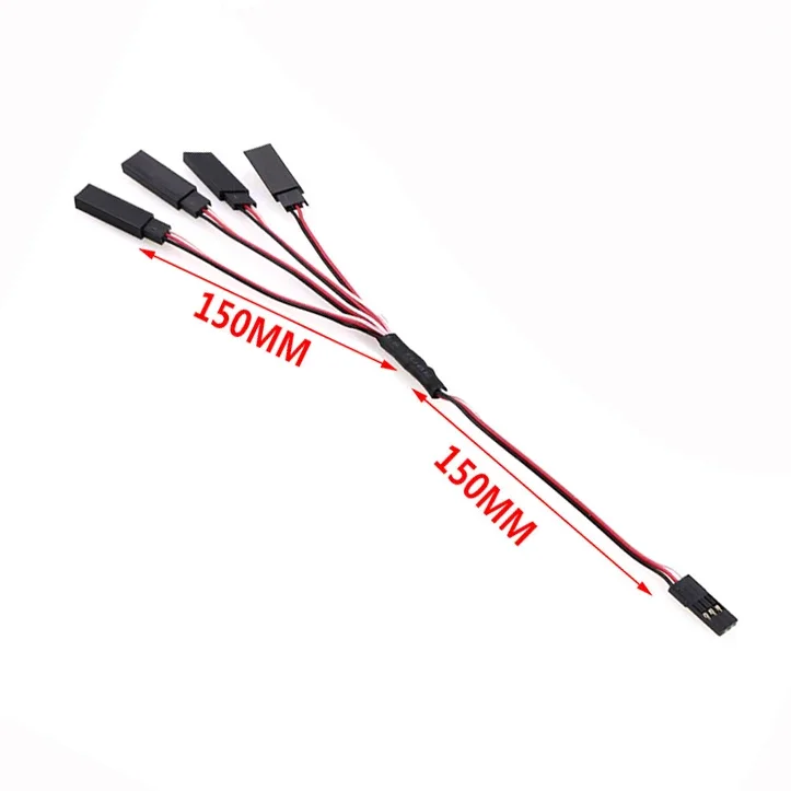 1PCS 15/30/50cm RC Servo Verlängerung Kabel 1to1 1to2 1to3 1to4 für Futaba JR Männlich zu Weiblich RC Modell – Detail 8