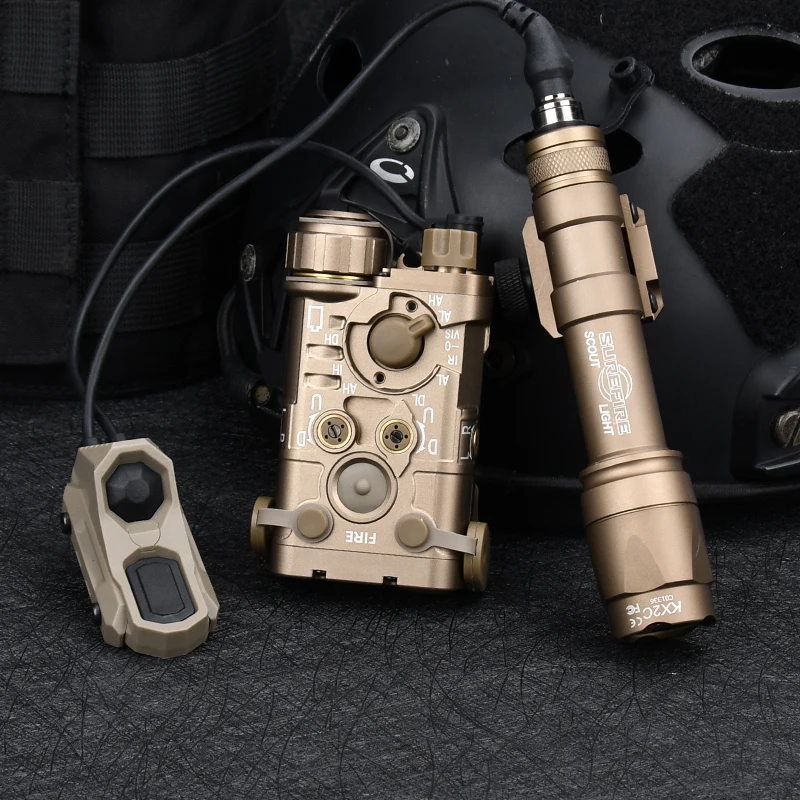 WADSN Surefir NGAL Metal IR Version Red Dot Green Blue Indicator White Strobe Scout Light M300 M600 Flashlight Fit 20mm Rail