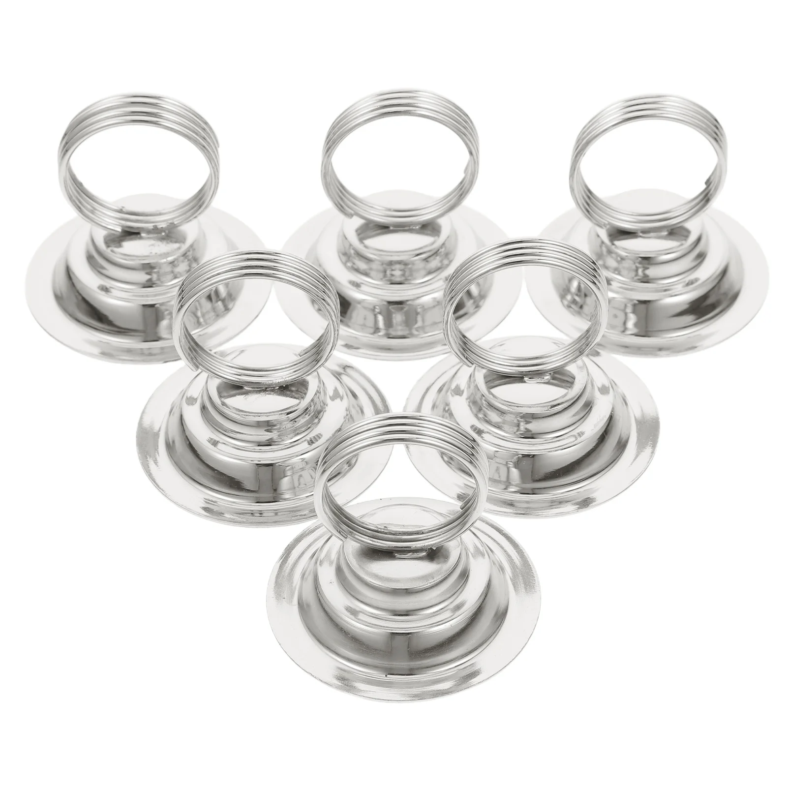 

6pcs Iron Card Stand Banquet Menu Holder Reserved Seat Number Clip Recipe Display For Weddings Restaurants Events Table Top Sign