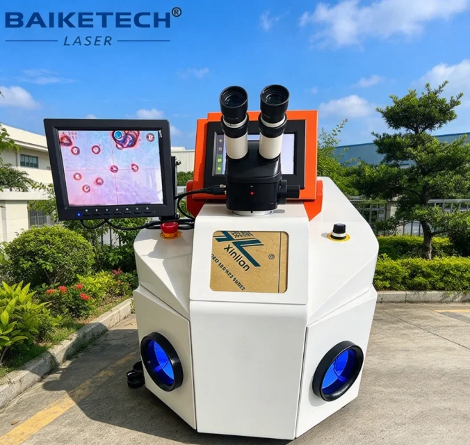 Bench-top 150W YAG Laser Jewelry Spot Welding Machine Portable Gold Silver Ring Necklace Earrings Repair Laser Welder Device