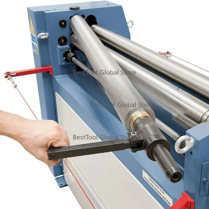 E-SR-2.5x1300 Electric Slip Roller Machinery, Electric Sheet Metal Rolling Machine With 3 High Strength Steel Rolls