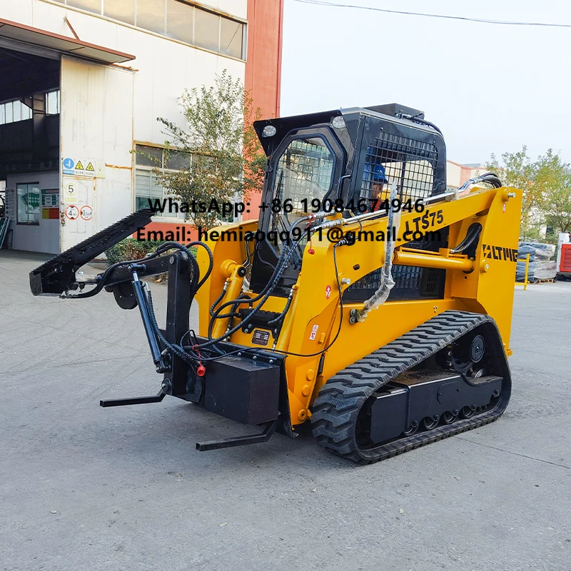 New Design Chinese Construction Machinery Skid Steer Track Loader 700KG 850KG 950KG 55KW 75HP Skid Steer Loader  with Hydraulic