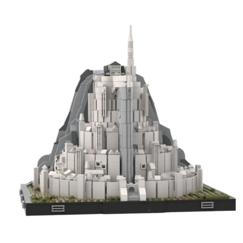 في المخزون اللبنات الجسيمات الصغيرة MOC-140900 1929 قطعة لعبة بناء القلعة المعمارية الحديثة نموذج ثلاثي الأبعاد هدية تعليمية DI #5