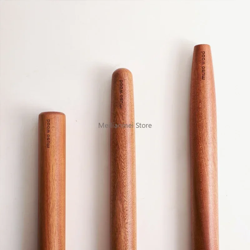 Muso Wood Sapele Wooden French Rolling Pin for Baking, Tapered Roller for Fondant, Pie Crust, Cookie, Pastry (40cm)