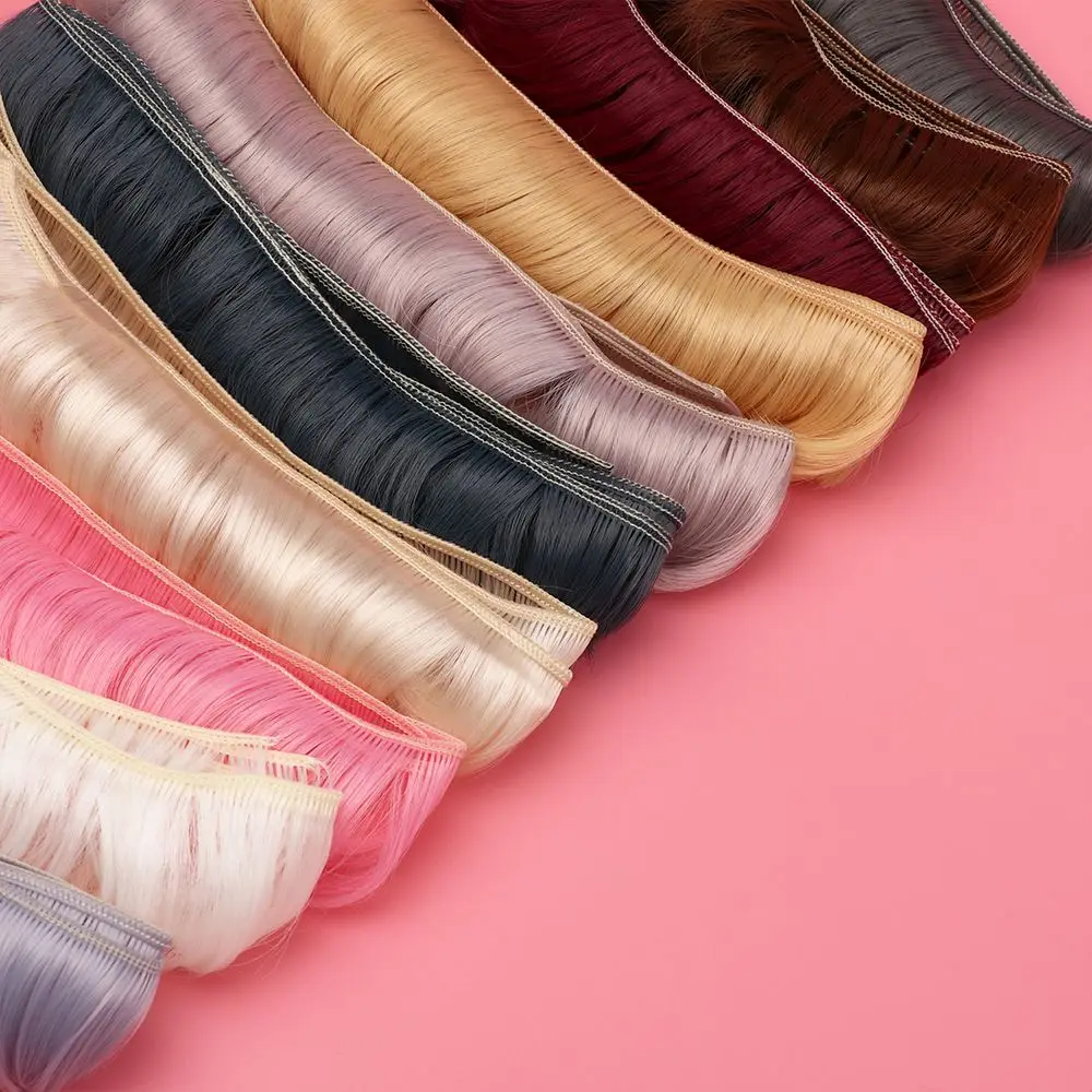 5CM handgemachte Accessoires Hochtemperatur Mini Locken Puppe Fransen Haar kurze lockige Perücken Spielzeug Toupet