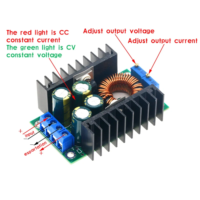 300W XL4016 DC-DC Max 9A Step Down Buck Converter 5-40V To 1.2-35V Adjustable Power Supply Module LED Driver forArduino