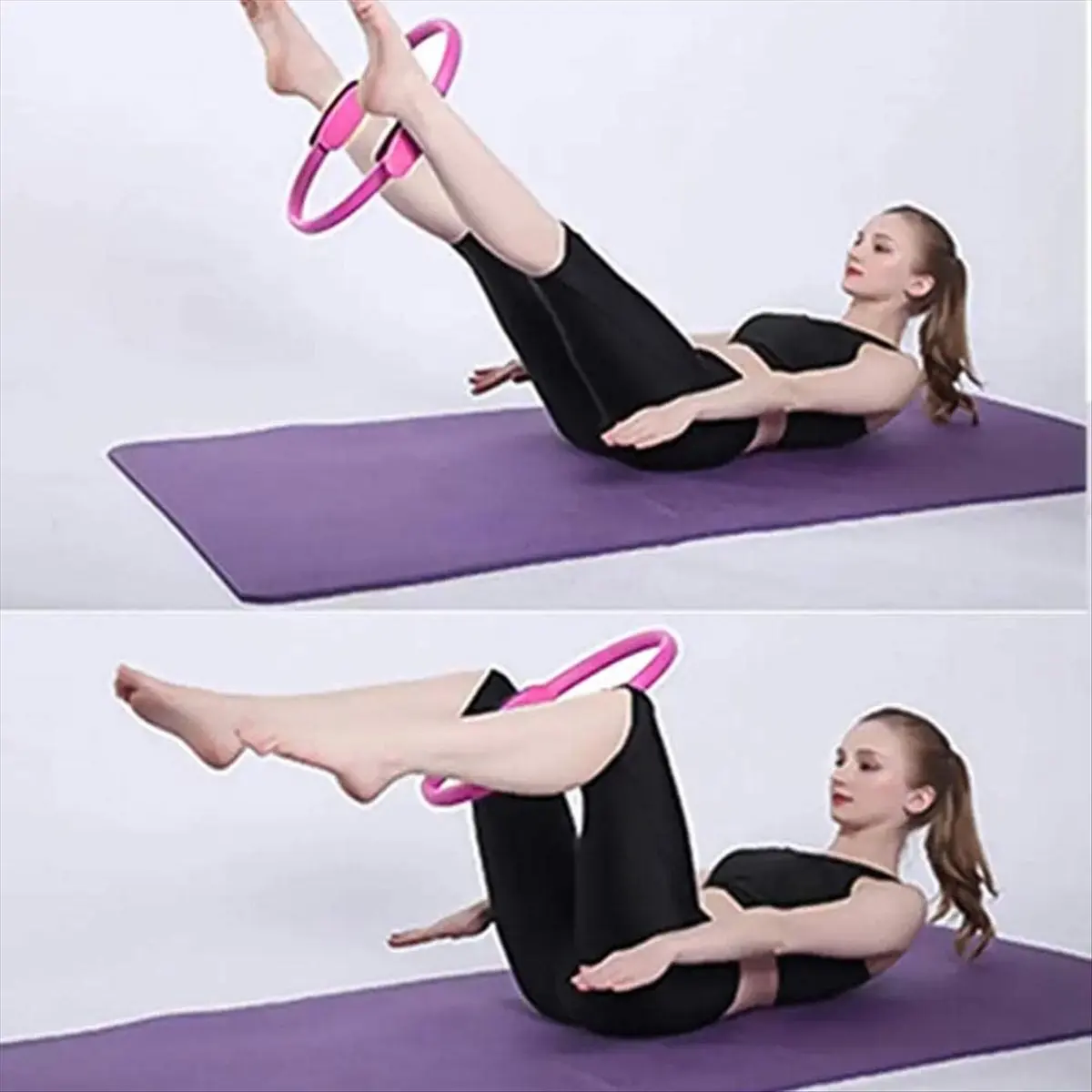 T34C Pilates-Ring für das Formen der inneren und äußeren Oberschenkel, Yoga-Pilates-Ring für Bauch und Beine, Gewichtsverlust