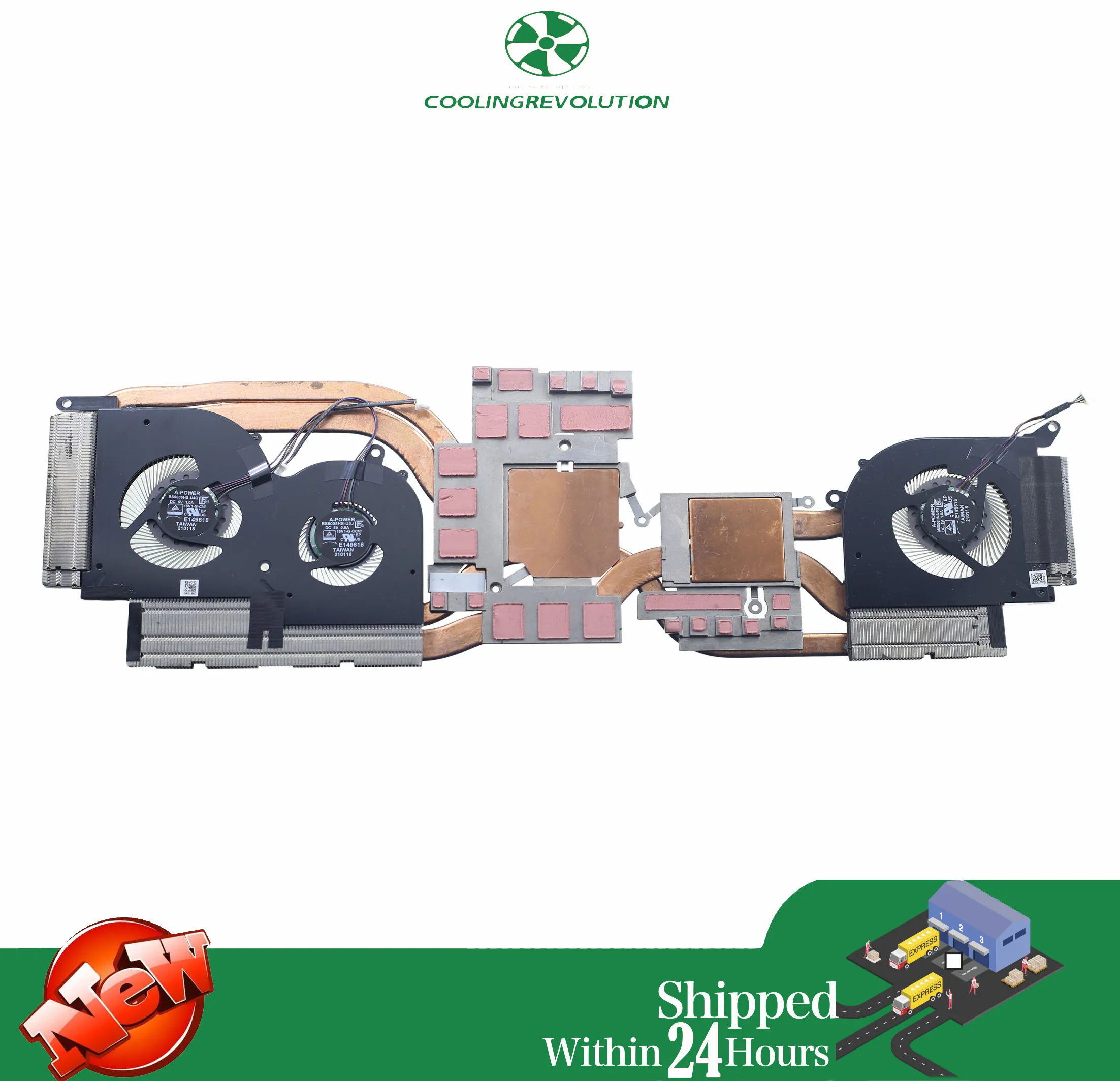 Brand new original heat sink fan for MSI GS66 16V1-G E322500600A87Y1K10001048