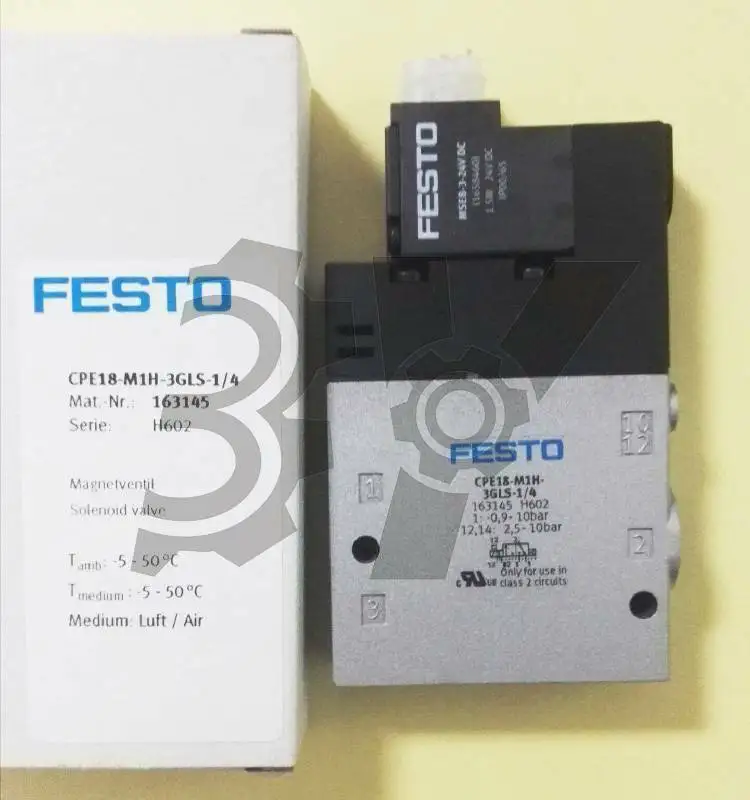 ONE New FESTO CPE18-M1H-3GLS-1/4 163145 Solenoid valve