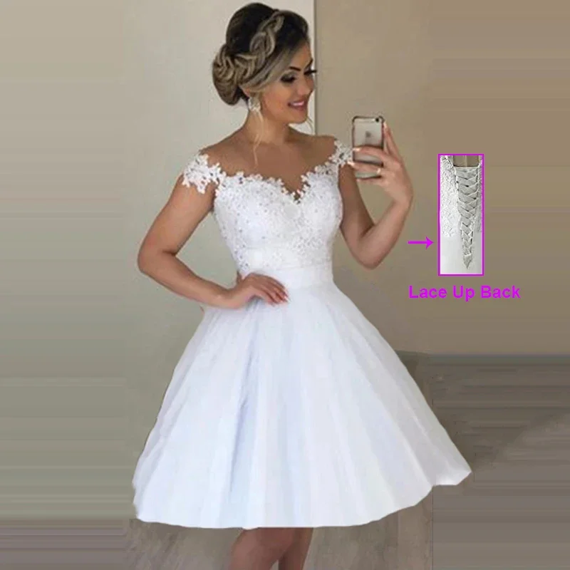 Lace Appliques Detachable Skirt Wedding Dresses Off The Shoulder 2 in 1 Prom Gowns Lace Up Back Bridal For Women Party