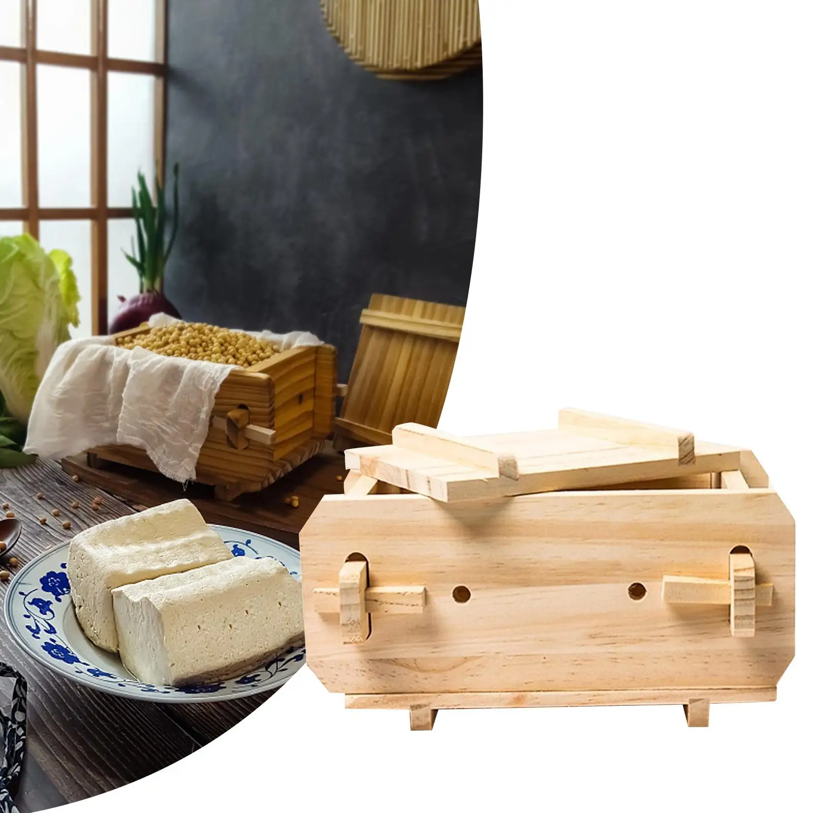 Tofu Maker Pressing Household Tofu Press Mold box flavor kitchens Tools Handmade for Tempeh Cheese Home Use Kitchen Paneer