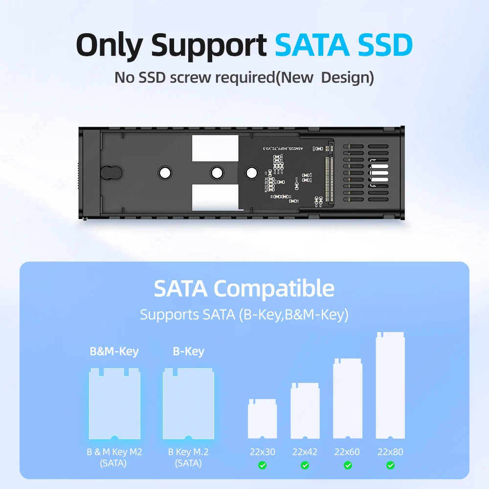 M.2 SATA SSD Enclosure USB 3.1 (5Gbps) - usage example