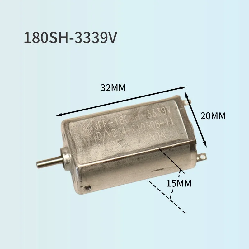 180SH High Speed DC Motor 2.4V-3.7V - Mini Motor for DIY Toys Razor Hair Trimmer Engraving Tool