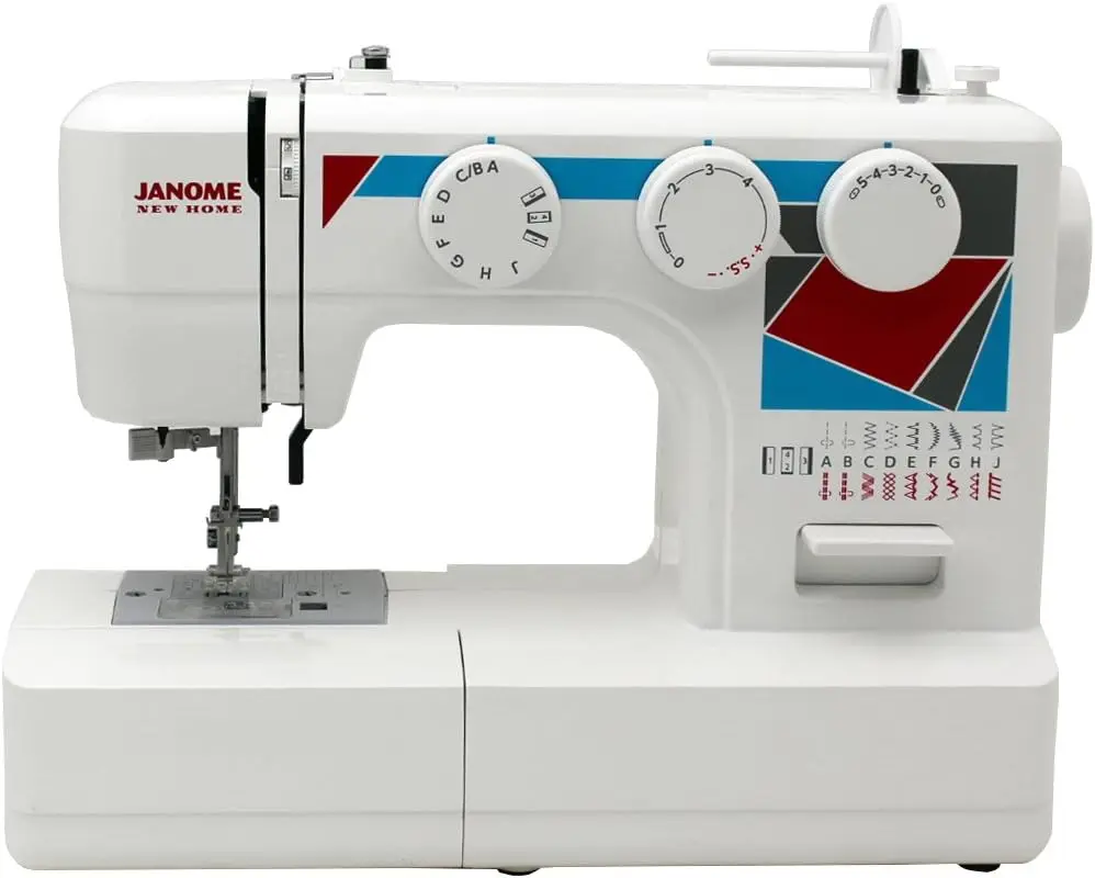 

Easy Sewing Machine With Nineteen Stitches Automatic Needle Threader Five Piece Feed Dogs White