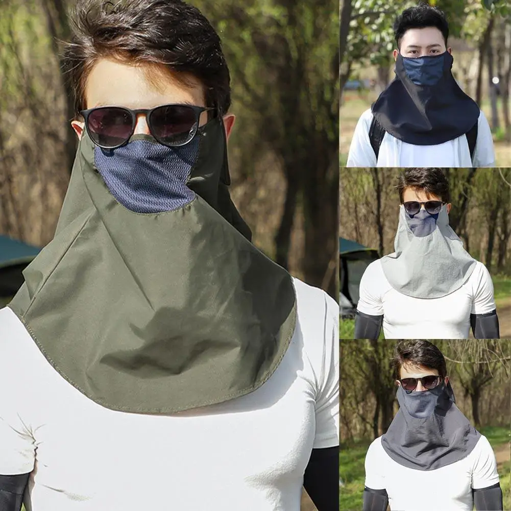 Outdoor Face Neck Screen Cover Uv Breathable Hiking Scarf Dustproof Cycling Scarf Climbing Cap P1w6