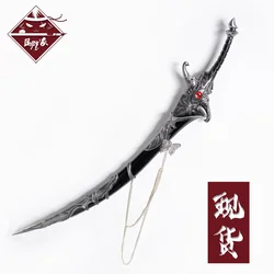 Hua Cheng Tian Guan Ci Fu E Ming Curved Knife Cosplay Props Weapons for Halloween Carnival Fancy Party