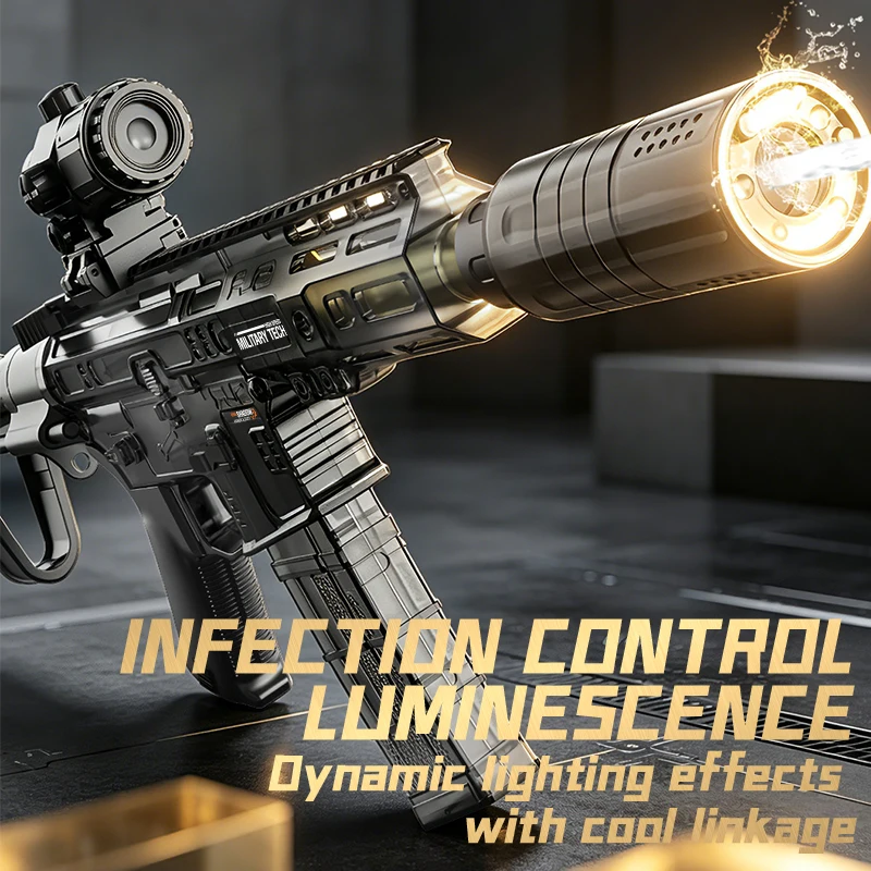 Summer Outdoor Battle Shooting SLR Electric Water Gun Toy Forest Grassland High Pressure Water Gun Water Feeding Toy Gift view 3