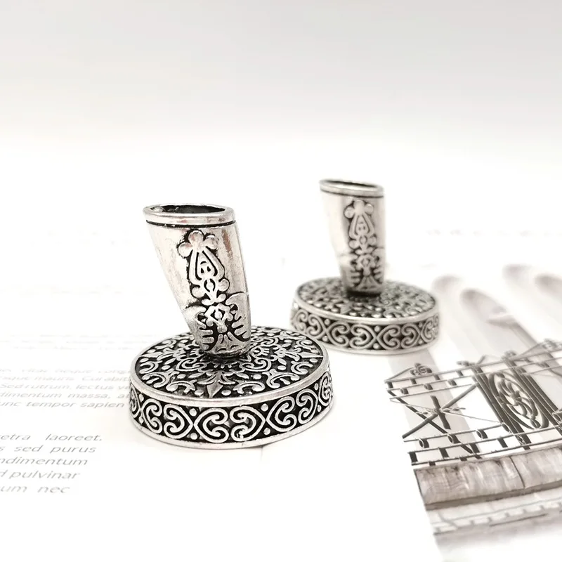 Vintage Metal Round Insertion Pen Holder for Feather Quill Dip Pens School Office Supplies Stationery Student Gift image 6