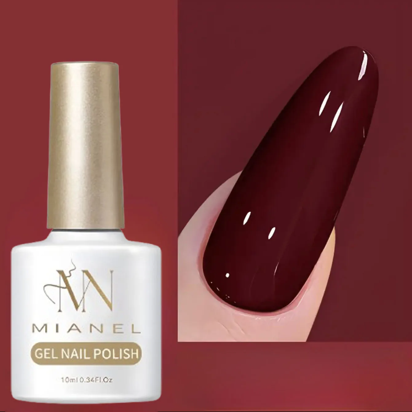 10 مللي 1 قطعة الأظافر الحمراء عيد الميلاد الأظافر العميق الأحمر هلام هلام طلاء الأظافر UV ضوء الأظافر مناسبة للأظافر وأظافر أصابع القدم مسمار الاشياء