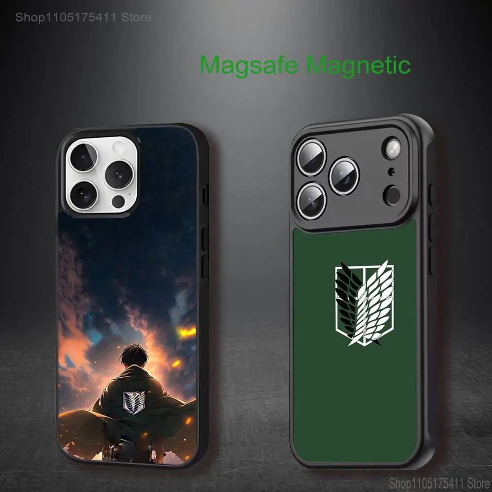 

L-Levi Attack On Titan Phone Case For iPhone 17,16,15,14,13,12,11,Pro,Max,Plus,Mini,SE4,E Magnetic Magsafe Wireless Charging
