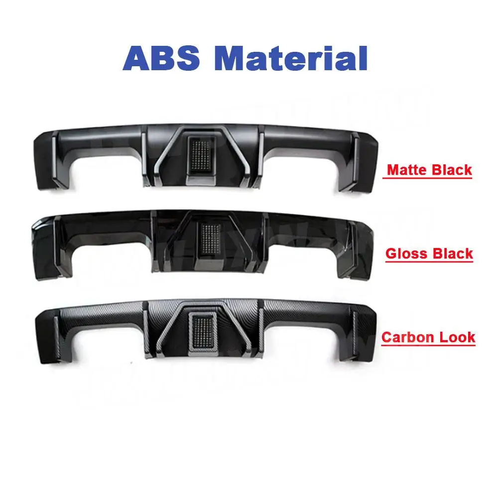 Dry Carbon Fiber Rear Diffuser Lip Spoiler with LED Light Bodykits for BMW 3 4 Series G80 M3 G82 G83 M4 2021+ Auto Car Styling