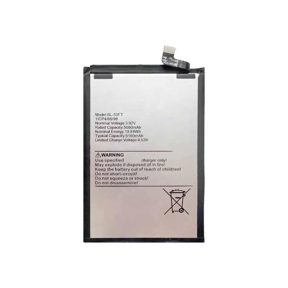 For Tecno BL-50FT Safe And Reliable Mobile Phone Battery 5160Mah High-Capacity