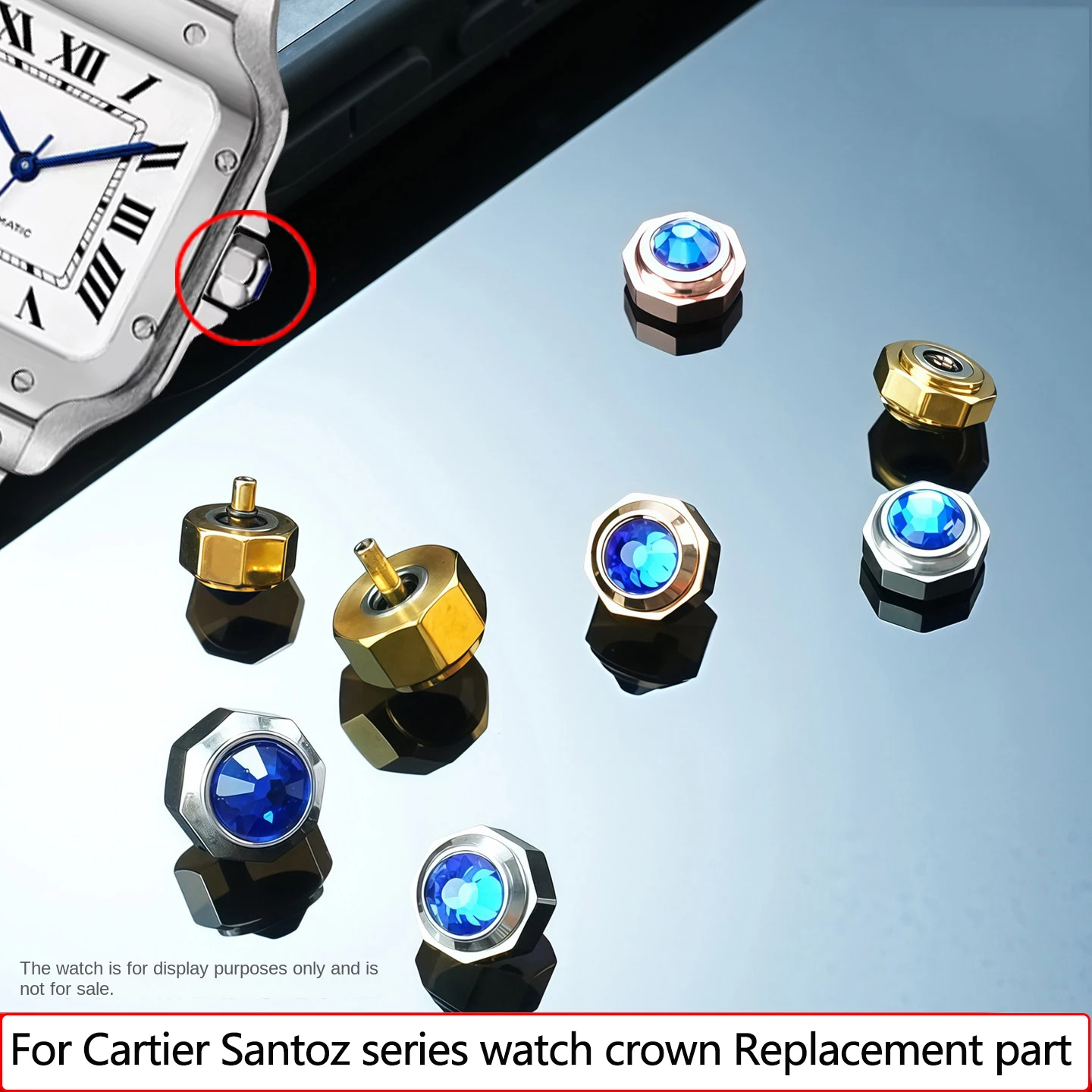 Men'S Accessories Cartier - Cartier Santos Multi Serisi için Crown