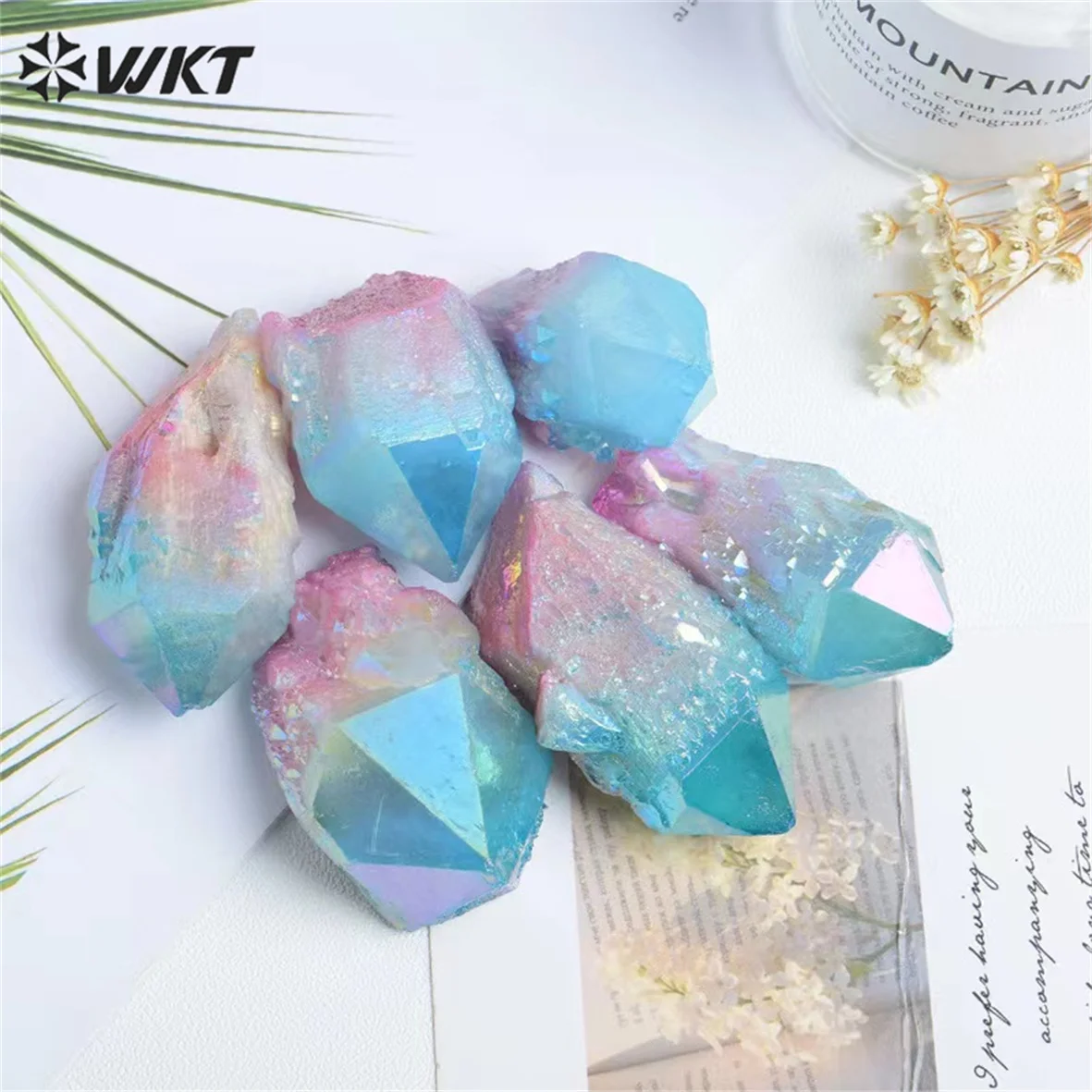 

WT-G313 WKT Exquisite Colored Crystal Hexagonal Cut Bulk Gemstone Natural Stone Jewelry Finding Gift Ornament Wholesale