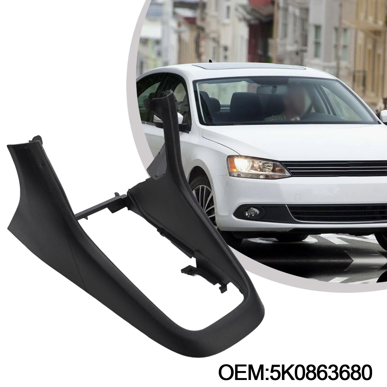 5K0863680 Center Console ABS Plastic Black For Golf 6 MK6 Helpful Shift Panel So Practical ( After June 2008 )