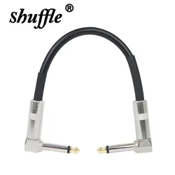 Guitar Effects Cable 15/30/50cm Pedal Cable Instruments Patch Cord 6.35 Electric Guitar Effect Wire Metal Head Guitar Accessory