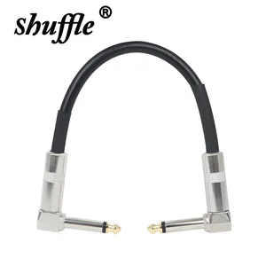 Pedal de Efeitos de Guitarra, Patch Cord Instrumentos, Fio de Efeito Guitarra Elétrica 6,35, Cabeça de Metal, Acessório 15 cm, 30 cm, 50cm 6 principais vendas cabo pedal - №5