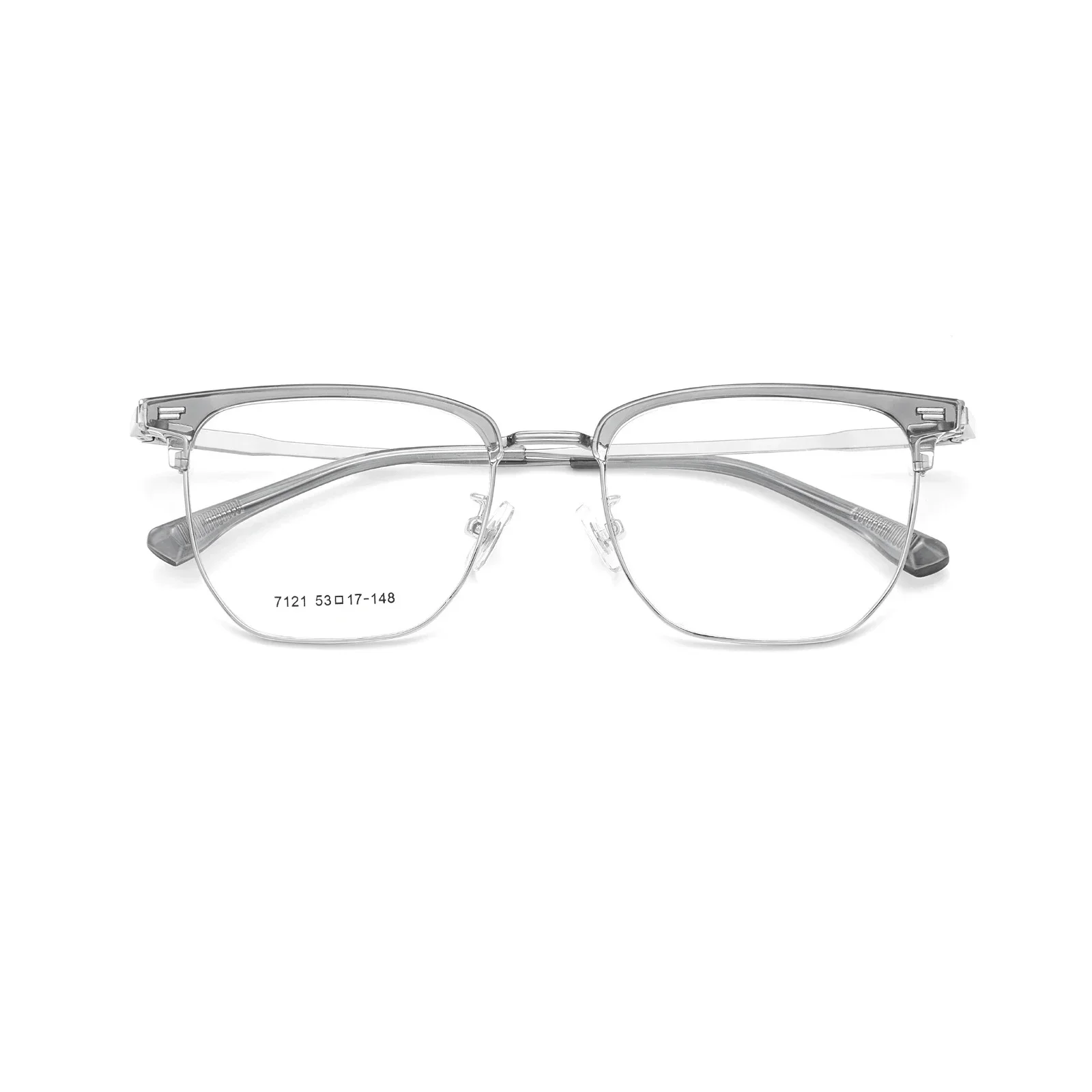 MEESHOW Ultra-light Big Eyeglasses TR90 Pure Titanium Retro Square Optical Prescription Glasses Frame Men Women Eyewear 7121
