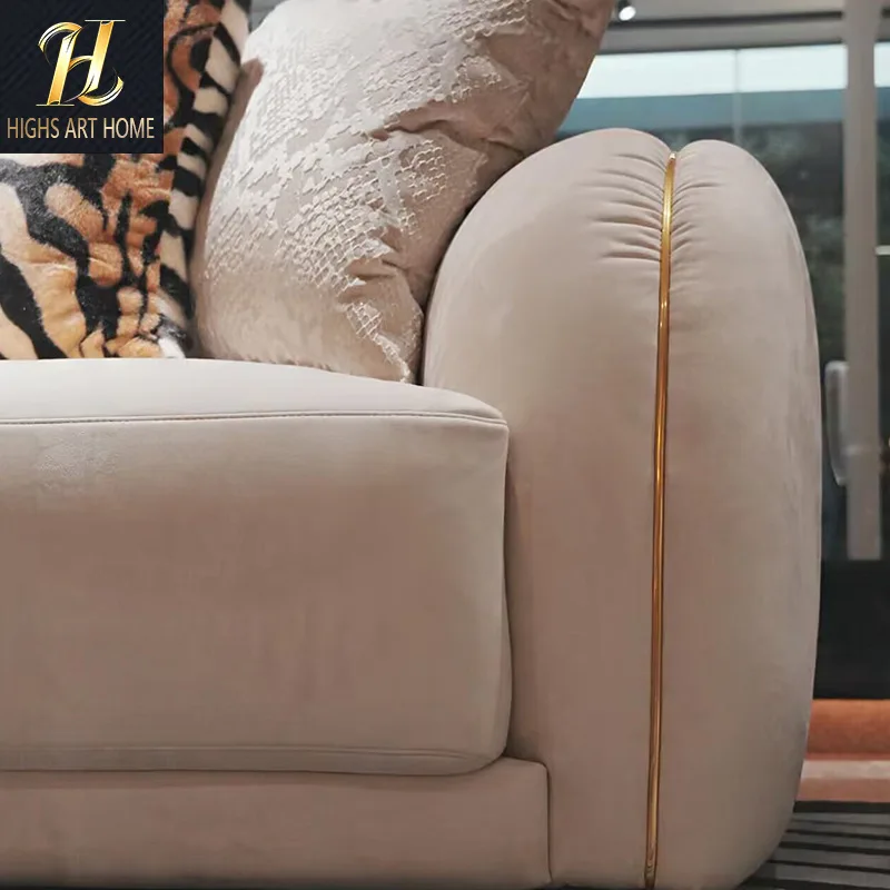 Villa mansión salón sofá doble