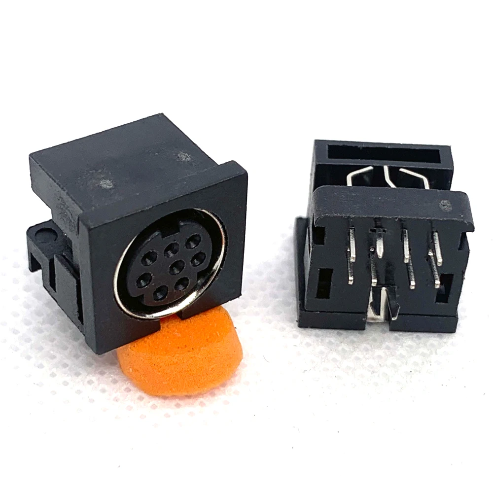 5PCS S Video Jack Connector DIN-802 Horizontal 8-core Plug-in DIP DIN Socket Mouse Keyboard Connector