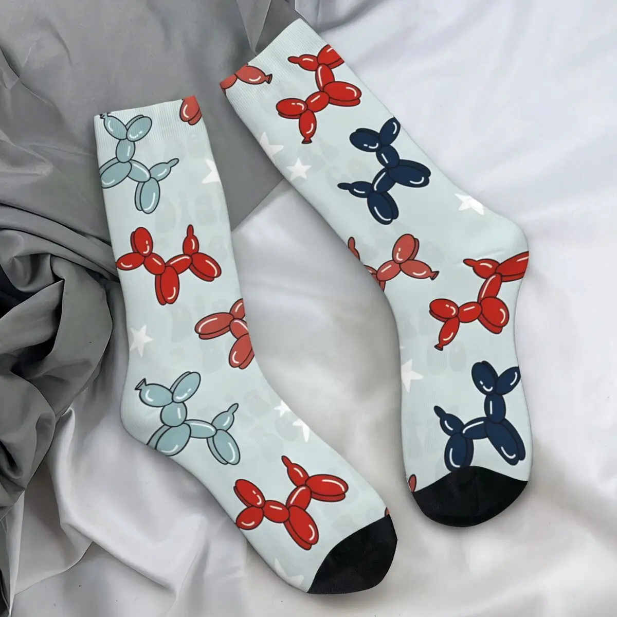 Balloon Dog Socks Winter Kawaii Stockings Vintage Adults Men High Quality Socks Pattern Cycling Anti Bacterial Socks