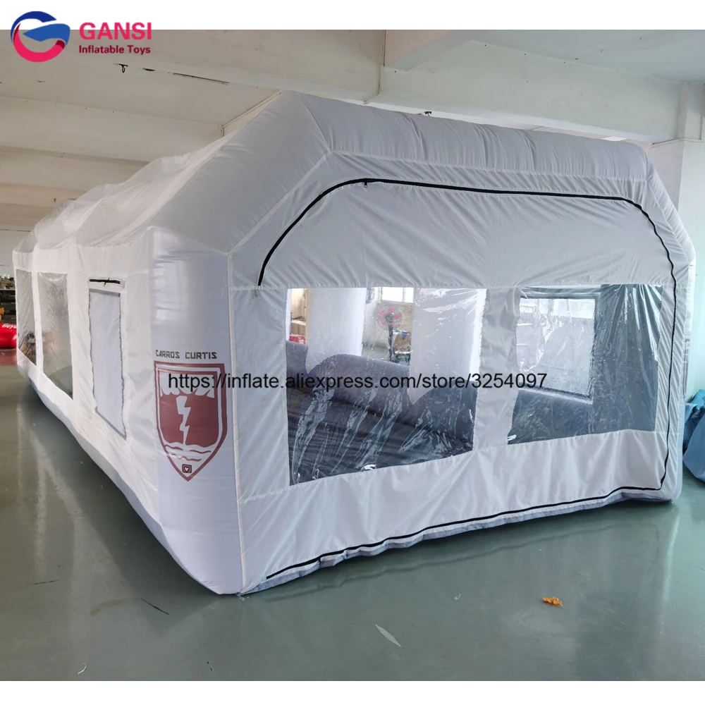 Outdoor automobile car inflatable paint spray booth for sale