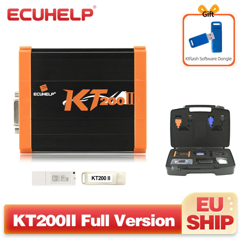 

[Get a Free Ktflash Dongle]ECUHELP KT200 II ECU Programmer Full Version with Offline Workstation for Car Truck Motorbike Tractor