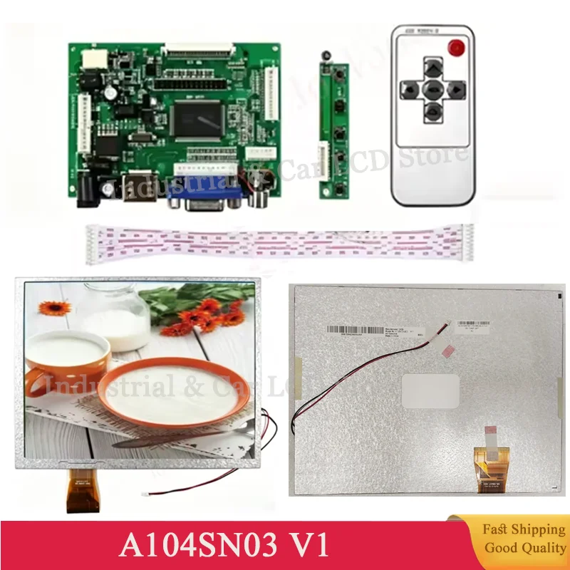 A104SN03 V.1 For 10.4 Inch LCD 800*600 60 Pins 4:3 Display Monitor A104SN03 V1 LCD Controller Driver Board HDMI VGA AV LCD