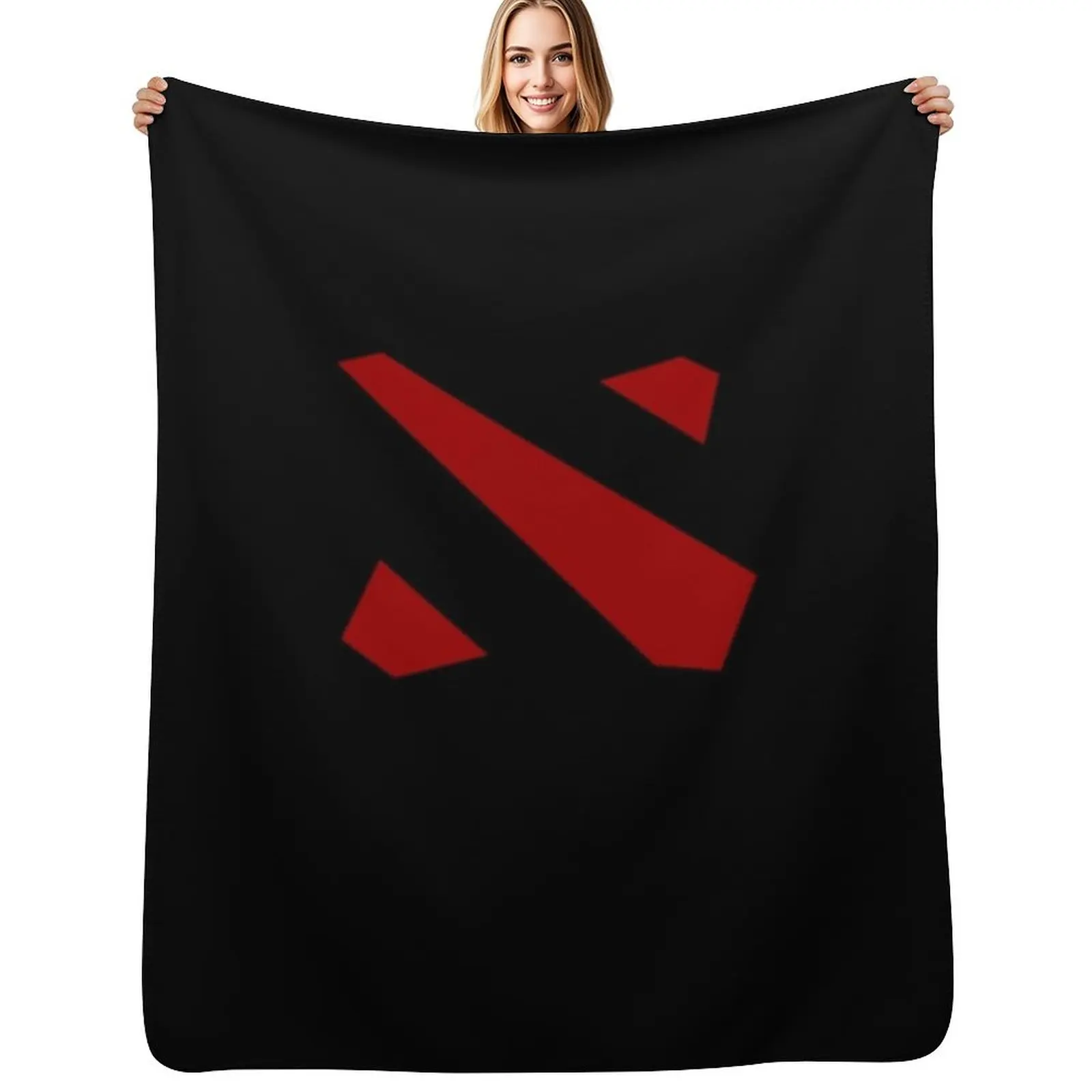 

Dota 2 Left Crest Logo Throw Blanket Sofas warm winter halloween Blanket