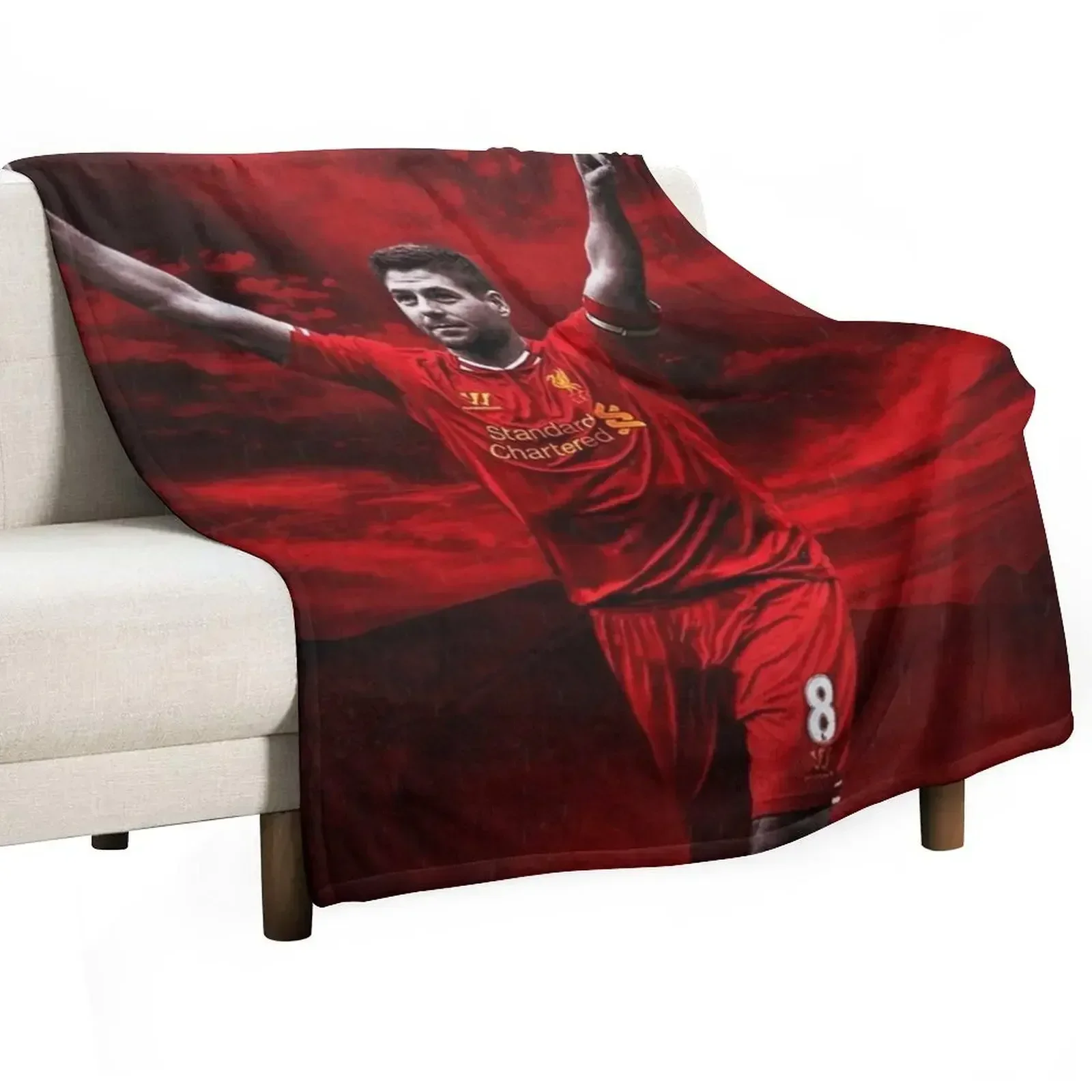 Steven George Gerrard Art Throw Blanket wednesday Decorative Beds For Decorative Sofa for sofa Fashion Sofas Furrys Blankets