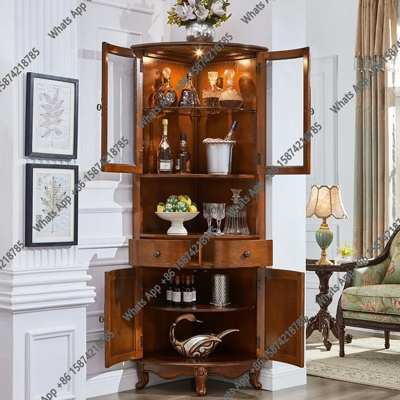 s New American Corner Wine Cabinet Living Room Dining Triangle Wine Cabinet Creative Wrought Bar Furniture Drankenkast